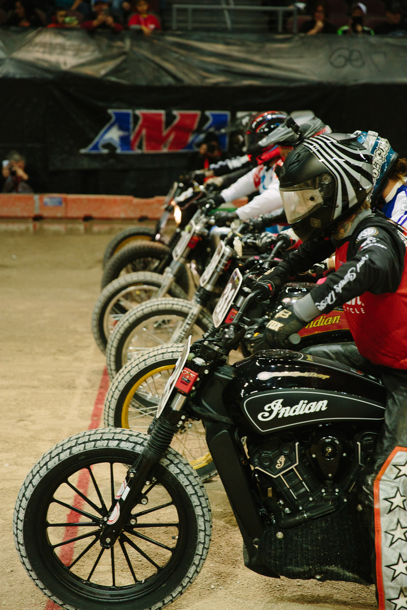 Illustration for article titled Behold The Controlled Chaos That Is Flat Track Motorcycle Racing